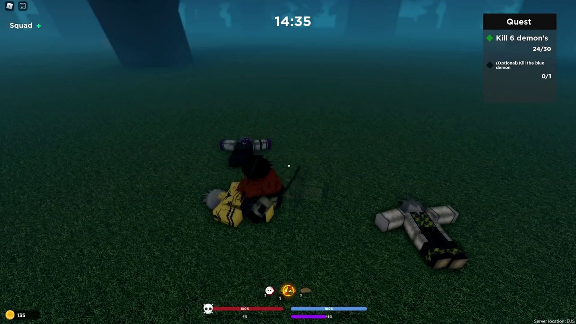 Slayer gameplay (Image via Roblox || Infernasu on YouTube)